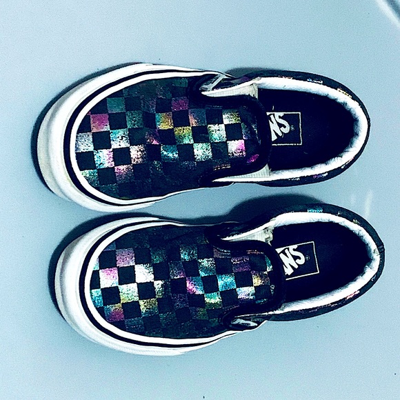 Little girls rainbow checker vans - Picture 4 of 4